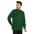 thumbnail image 3 of Bestman Mens Solid Shirt Mandarin Collar Long Sleeve Button-Up Formal Shirts Office Wear, 3 of 7