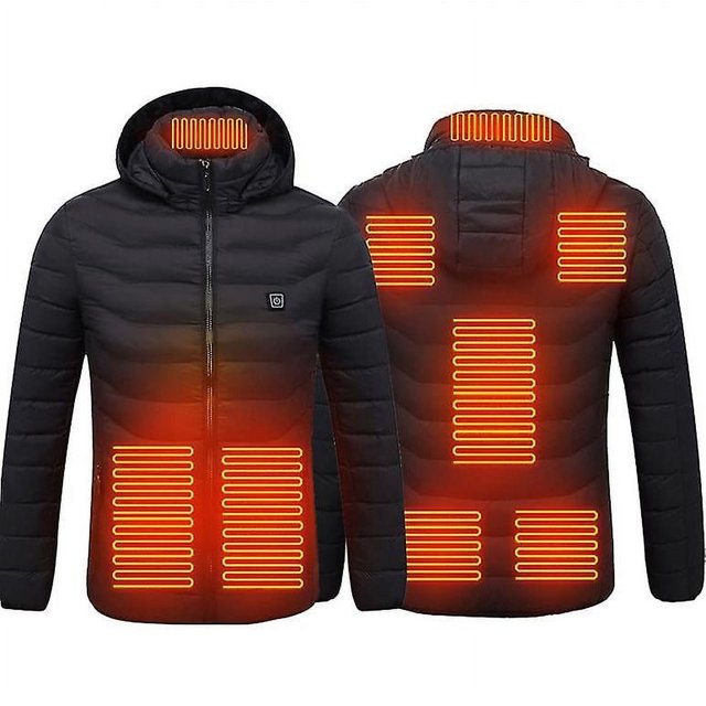 Heated Jacket Winter Outdoor Warm Electric Heating Coat 8 Heating Zones Ns2