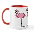 thumbnail image 2 of CafePress - Cool Flamingos - 11 oz Ceramic Mug - Novelty Coffee Tea Cup, 2 of 6