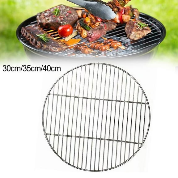 Blueek Round Stainless Steel BBQ Grill Grate - Versatile Cooking Tray for Camping & Picnic - Durable & Easy to Clean, 15.7 Inch