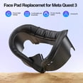 thumbnail image 2 of Meponn Meta Quest 3 Wireless VR Facial Interface Set with Accessories for Meta Quest 3, Black, 2 of 12
