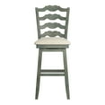 thumbnail image 5 of Weston Home Sheena French Ladder Back Bar Height Swivel Stool, Antique Sage, 5 of 5