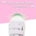 thumbnail image 3 of Bocca Kid's Walking Sneakers Pink&White Girls Canvas Shoes Size 4, 3 of 6