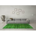 thumbnail image 3 of Ahgly Company Indoor Rectangle Oriental Green Modern Area Rugs, 2' x 5', 3 of 4