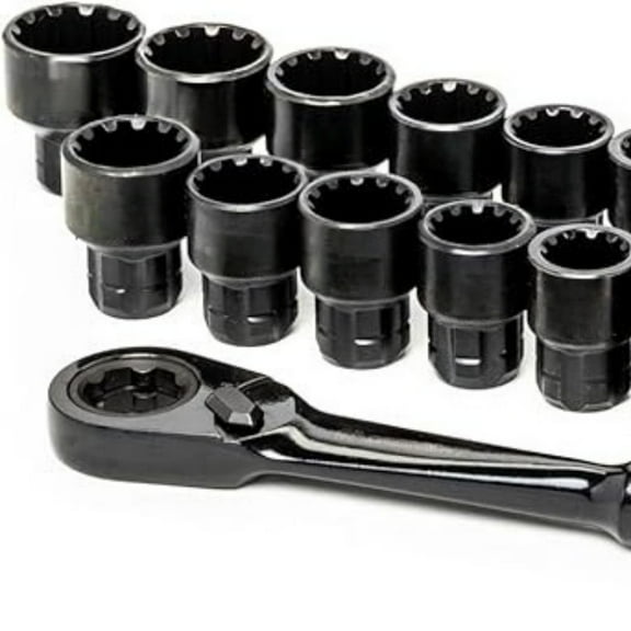 25 Piece 3/8" Drive Pass-Thru X6 Standard Spline Mechanics Tool Set