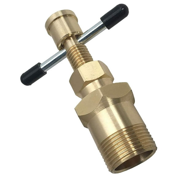 Hytrove Olive Puller Compression Sleeve Puller Golden Brass 1Pcs 3.6X3.2X1.4In