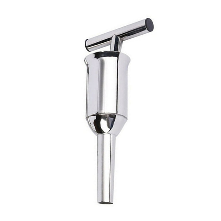 Stainless Steel Sausage Stuffer Kit Maker Meat Filler Sausage Tube Filling Tool for Home Small
