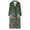 Green, variant on IROINNID Women's Woolen Jacket Long Sleeve Print Notch Lapel Outwear, Loose Lapel Jacket Interesting Unique Wool Long Jacket