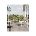 thumbnail image 2 of 2 pcs outdoor patio wicker sillas set | metal - framed, square - patterned para beach, balcony, lawn, poolside, y garden, 2 of 7