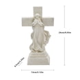 thumbnail image 3 of Solar Cross Garden Figurine Outdoor Memorial Statue For Cemetery Garden Decoration, Solar Powered Light-Up Religious Ornament, Memorial & Commemoration Gift, 3 of 7