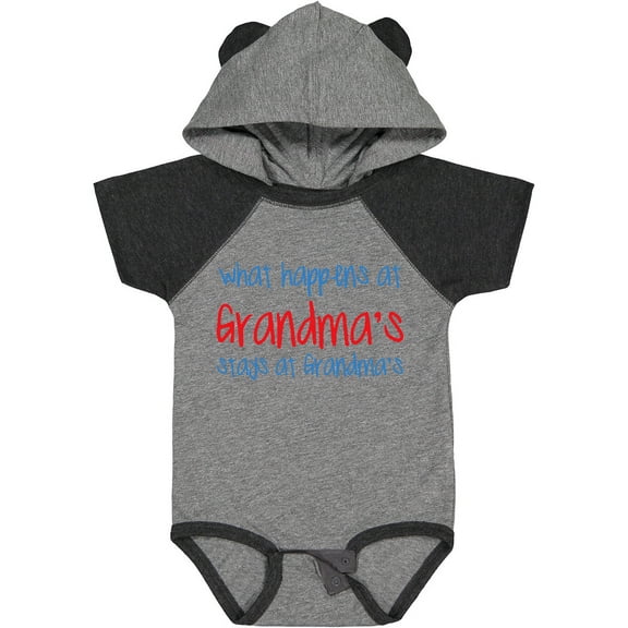 Inktastic What Happens at Grandma's Boys or Girls Baby Bodysuit