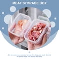 thumbnail image 2 of MasteelfCA 6pcs Refrigerator Organizer Bin Small Preservation Box Dough Proofing Box Meat Storage Box, 2 of 7