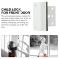 thumbnail image 3 of ifundom Ifundom Door Security Lock 800 Lbs Force Resistant Easy Install White 2Pcs, 3 of 6