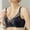 Black, variant on Plus Size Bras for Women Lace Underwear for Underwire Floral Unlined Unlined Full Coverage Summer