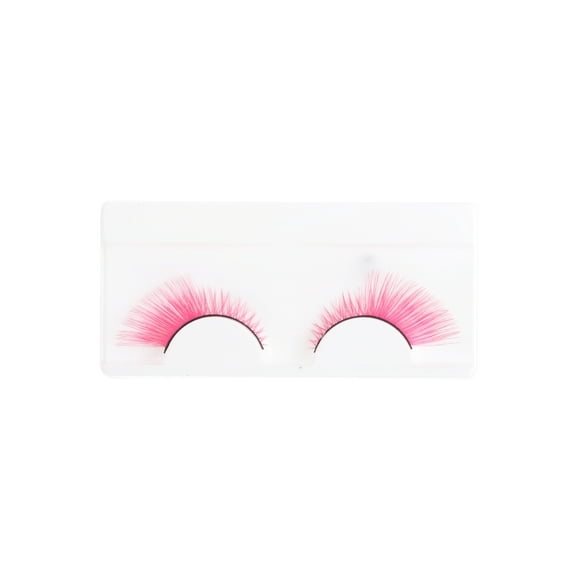 Unique Bargains 1 Pair Cat's Eye False Eyelashes for Makeup Pink