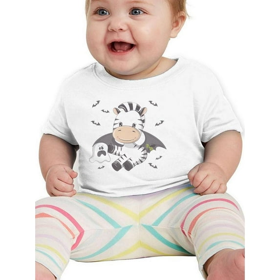Cute Baby Zebra Halloween T-Shirt Infant -Image by Shutterstock, 12 Months