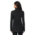 thumbnail image 3 of ClimateRight by Cuddl Duds Stretch Fleece Women's Long Sleeve Mock with Half Zip Base Layer Top, Sizes XS to 4X, 3 of 7