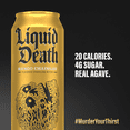 thumbnail image 2 of Liquid Death, Mango Chainsaw, Mango-Flavored Sparkling Water, 8-Pack (19.2oz Cans), Low Calorie & No Artificial Sweeteners, 2 of 8
