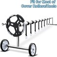 thumbnail image 2 of Hongchun Pool Solar Cover Reel Attachment Kit, for Universal In Ground Swimming Pool Including 8 Adhesive Nylon Straps and Tabs, 8 Cord Plates,8 Buckles, 2 of 5