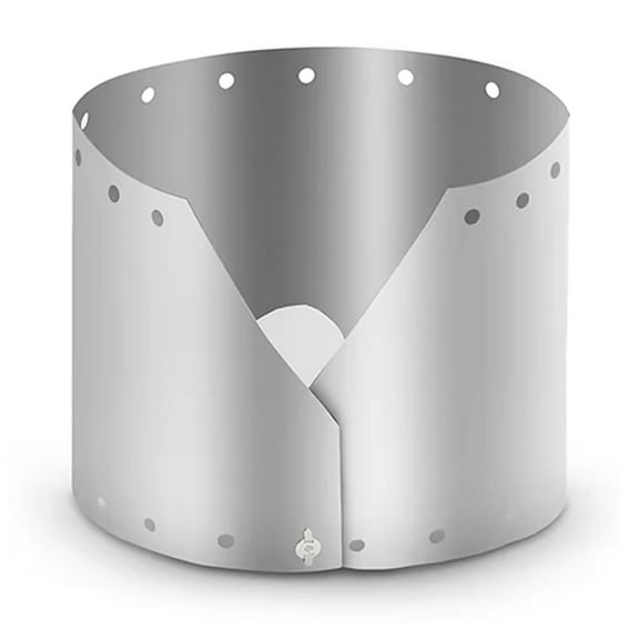 Necvior Portables Titaniums Windproofed Plate Light weight Outdoor Stove Windshield for Camp Stove