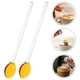thumbnail image 2 of 5 cucharas de café, cucharas largas de vidrio, cucharas para revolver, cucharas de té, agitadores de café reutilizables, 2 of 7