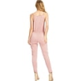 thumbnail image 3 of Ambiance Women's Juniors Casual Lounge Jogger Jumpsuit (Mauve, Large), 3 of 3