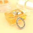 thumbnail image 4 of SURJDE Letter Keychains for Women Purse Charms for Handbags Crystal Initial Alphabet Pendant with Key Rings, 4 of 6