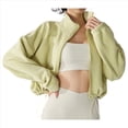 thumbnail image 1 of Chaqueta Corta de para Mujer con Dobladillo con Cordón Verde XL, 1 of 7