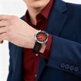 thumbnail image 5 of BERNY Men's Quartz Watch - Volcanic-Inspired Design, Japanese Movement, 10ATM Waterproof Dress Wristwatch, AR Coating Sapphire Crystal Super Luminous, 5 of 10