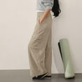 thumbnail image 7 of Bovemsi Casual Pants for Women Wide Leg Sweatpants Baggy Cargo Plus Size Straight Sweatpant With Pockets Y2K Beach Trousers, 7 of 7