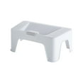 thumbnail image 4 of Minkissy 1Pcs Potty Step Stool White Plastic Simple Footstool for Bathroom, 4 of 8