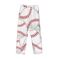 thumbnail image 5 of Xecao Baseballs Men's Straight Lounge Pajama Pants: The Ultimate in Comfortable Sleepwear, 5 of 9