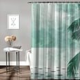 thumbnail image 2 of Orinice Leaf No Hook Shower Curtain with Snap in Liner, Summer Tropical Plants Banana Leaves Hotel Shower Curtains for Bathroom, Washable Shower Curtain Liner Set with Mesh Top Window,  36x72, 2 of 7