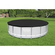 Bestway Round PVC 16 Pool Cover for Above Ground Pro Frame Pools (Cover Only)