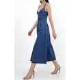thumbnail image 6 of utcoco Denim Dress for Women Sleeveless Button Down Slim Fit Midi Jean Dresses for Women 2026, 6 of 6