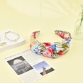 thumbnail image 7 of YooGuoGuo Flower Print Knotted Headbands, Cute Wide Top Knot Headband for Women's Hair, Hair Styling Accessories for Women Girls, 7 of 7