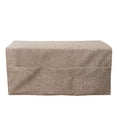thumbnail image 1 of Summer Sofa Armrest Cover Widened Linen Fabric Armrest Protector Organizer with Pockets | Adjustable Couch Remote Control Holder Bedside Hanging Storage Bag for Living Room Bedroom Office, 1 of 5
