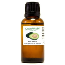 GreenHealth Avocado Carrier Oil 1 fl oz Amber Glass Bottle with Euro Dropper