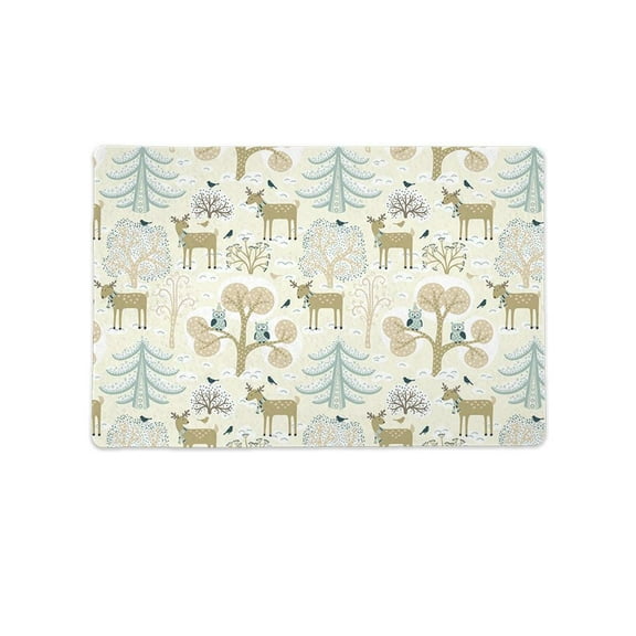 Winter Forest Pattern Mat Rectangle -Image by Shutterstock,