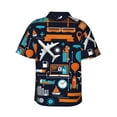 thumbnail image 3 of Daiia Creative Transport Hawaiian Shirt for Men Gentle Cotton Regular Short Sleeve Casual-XX-Large, 3 of 9