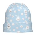 thumbnail image 7 of Naloa Cute Bunny Soft Beanie Hat, Knit Beanie Daily Beanie in Fine Knit for Women Men Winter Travel, Outdoor, 7 of 7