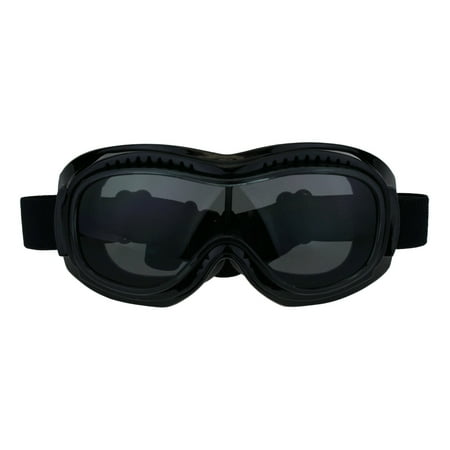 Windbreaker Motorcycle - Mens Retro Motorcycle Foam Padded Windbreaker Goggle Black Lens