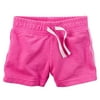 Carters Baby Clothing Outfit Girls Sparkle Side Stripe Neon French Terry Shorts Pink