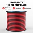 thumbnail image 3 of Cable eléctrico NAOEVO, calibre 14, 30 m, rojo y negro, 12 V/24 V DC, 3 of 7