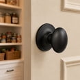 thumbnail image 5 of Matte Black Egg Dummy Door Knob, Universal Fit, Left and Right Hand Compatible, 5 of 10