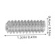 thumbnail image 2 of KALLORY 50Ud Tornillos Para Fijar En Tabla De Surf Inoxidable Compactos Para Reparaciones En Playa, 2 of 6