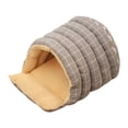 thumbnail image 2 of Almencla Plush Cat Shelter Semi Closed 21.6×15.7×11.8inch Accessory Lightweight for Grey, 2 of 8