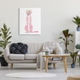 thumbnail image 3 of Stupell Pink Leopard Floral Garland Animals & Insects Painting Gallery Wrapped Canvas Print Wall Art, 3 of 5