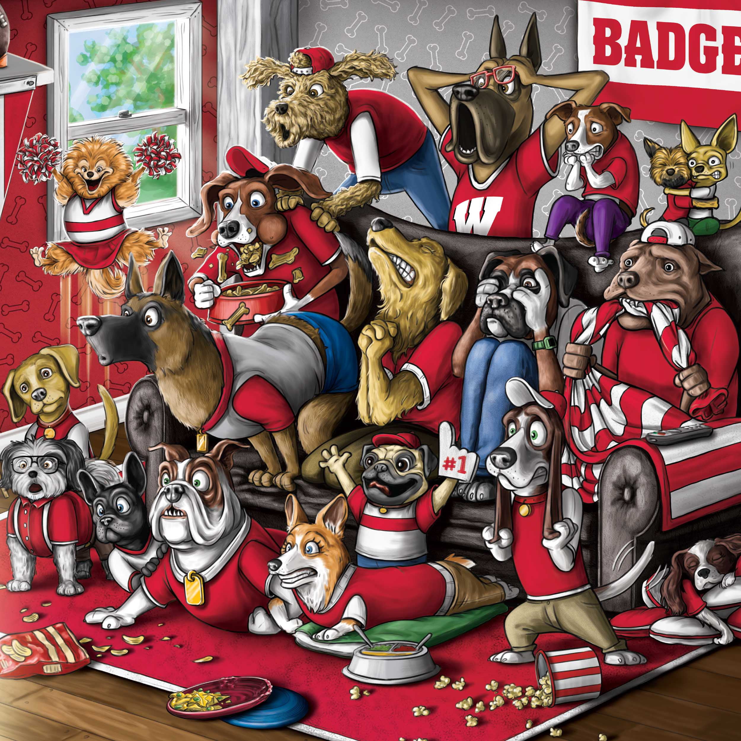 YouTheFan NCAA Wisconsin Badgers Purebred Fans Wall Art