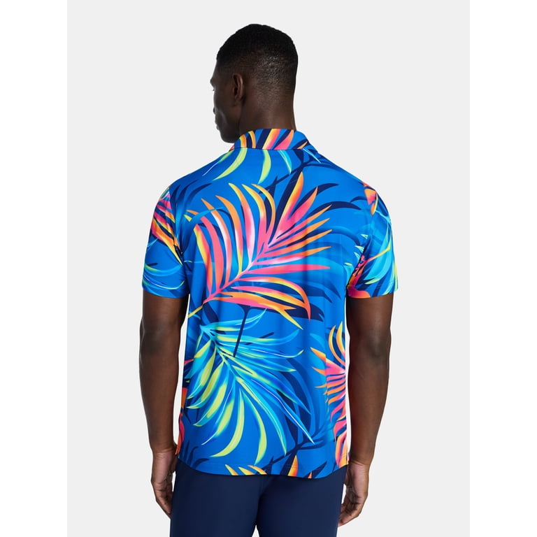 Birdie Bound Men's Palm Print Polo Shirt photo 3